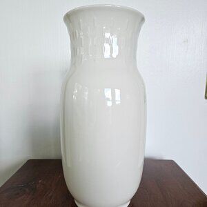 Royal Copenhagen Denmark Porcelain Vase, 8.5" Tall, Creamy White, Beautiful!
